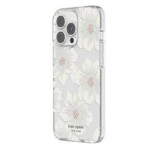 kate spade Gray and White Floral Phone Case